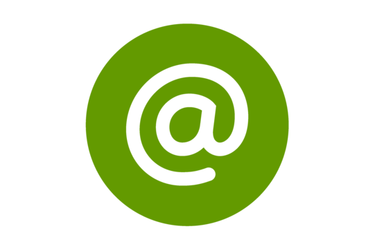 @ Symbol auf grünem Hintergrund